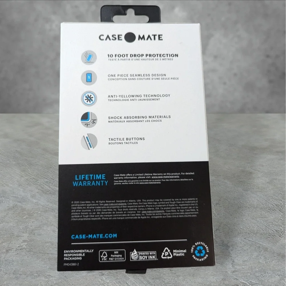 L3. Case-Mate Tough Clear‎ Case for Apple iPhone 12 Pro Max See Full Description